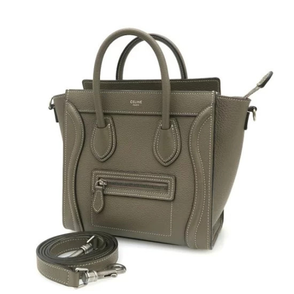 Celine Luggage Drummed Calfskin
